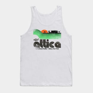 Visit Attica Prison Retro Tourist Souvenir Tank Top